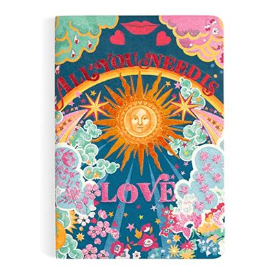 Galison Liberty All You Need is Love Handmade Embroidered Journal