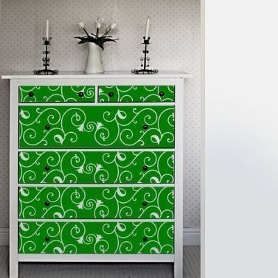 Your Design - Adesivo per mobili, Motivo Decorativo, Verde, 2 x 26 x 180 cm