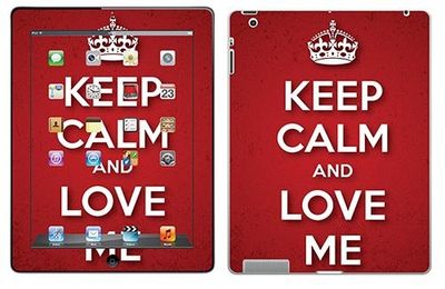 Royal Sticker for Tablet Keep Calm Love Me iPad 3