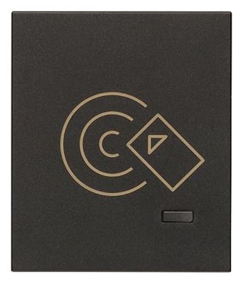 Vimar 30812.G Linea kaartlezer voor NFC/RFID-smartcard, configuratie van de kaart via app VIEW Wireless Standard Bluetooth-technologie, Bluetooth 5.0