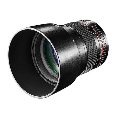 Samyang F111201101 - Alvo fotográfico DSLR para Canon EF (distância focal fixa de 85 mm, abertura f/1,4-22 AS IF UMC, diâmetro do filtro: 72 mm), preto