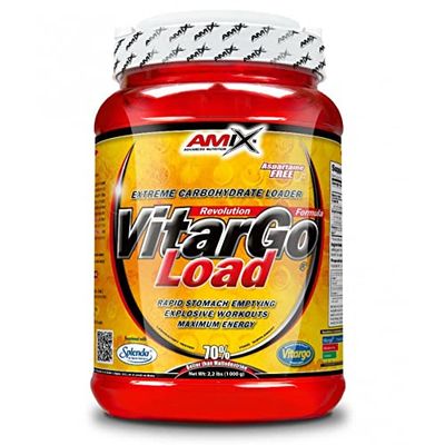 Amix - Vitargo Load - Suplemento Alimenticio - Recuperación muscular - Suplemento de Carbohidratos para masa muscular - Aumenta la congestión muscular - Vitamina B6 - Sabor Naranja - 1 KG
