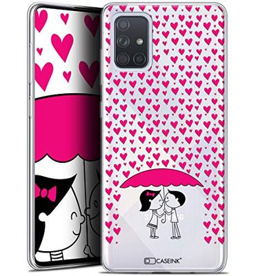 Caseink fodral för Samsung Galaxy A71 (A715) (6.7) [gel HD-mönster tryckt i Frankrike kärlek alla hjärtans dag kollektion kärlek alla hjärtans dag design regn - mjuk - ultratunn]