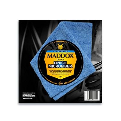 Maddox Detail - Pano de microfibra carro para o seu veículo | frente e verso para secagem e limpeza, alta densidade e sem fios kit limpeza carro | 40 x 40 cm | Finish Microfiber