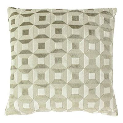 Paoletti Empire polyester fylld kudde, elfenben/taupe, 45 x 45 cm