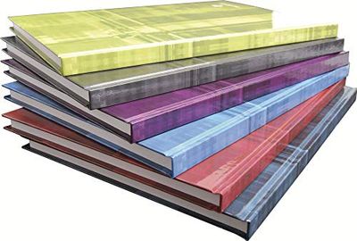 Clairefontaine 9042C A Hardcover Notebook - A4 21x29.7 cm - 192 Pages Small Squares - Laminated Card Cover Random Colour