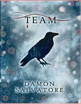 Team Damon themed Diary | Journal | Vampire Diaries Tv Show | Vintage Themed | Paperback | TVD: 50 Pages | 8.5 x 11 inches | Plain | Damon Salvatore Themed