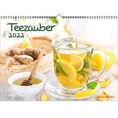 Seelenzauber K2022-3W-00171-D-0 Teezauber - Calendario DIN A3 para té 2022, diseño de Seelenzauber