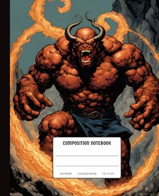 Composition Notebook Vintage Balrog Monster: College Ruled Notebook | Lined Journal
