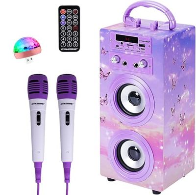DYNASONIC (3º Generación, Modelo 2022 Karaoke con microfono, Regalos Originales para niños niña, Juguetes niña(Modelo 18 con Luz)