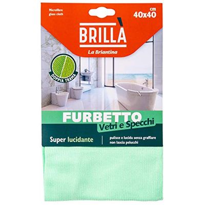 La BRIANTINA POLYESTER S.P.A Briantina mikrofibra szkło Furbetto 40 x 40, zielony