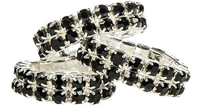 HKM Crystal, Gengive della criniera Unisex Adulto, Nero, Confezione da 5