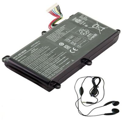 amsahr AS15B3N-03 reserveaccu Acer AS15B3N, Predator 15 G9-591-731D, 17 G9-792 (14,8 V, 88,8 Wh, 6000 mAh) - Inclusief stereo oordopjes zwart