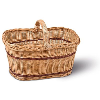 Adam Schmidt - Panier tressé en osier, dimensions : 500 x 340 x 250 mm