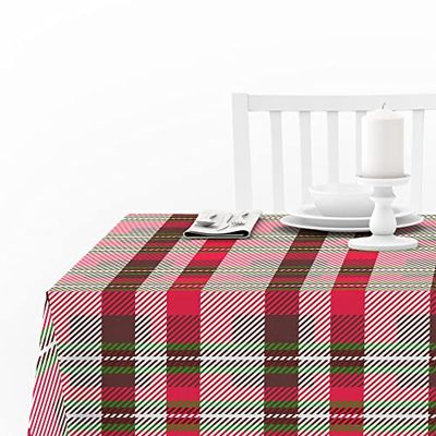 Doge Milano Nappe avec impression numérique, 100% Made in Italy Nappe antidérapante pour salle à manger, lavable et antitache, Modèle Natale - Rovereto, cm 140x140