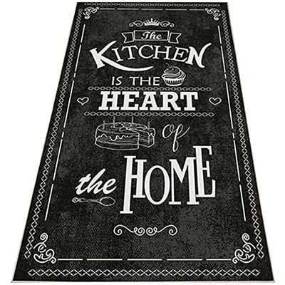 Tapis en polyester tamponné de 80 x 150 cm