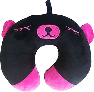 Neck Pillow Purple/black Bear 3D Z 90-60 Car Comfort, flerfärgad
