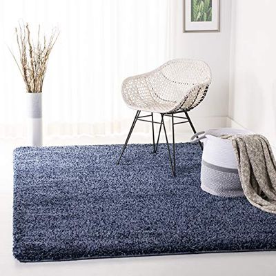 Safavieh California Premium Shag Collection SG151-1313 Modern 4' Vierkant navy