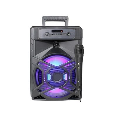 PRENDELUZ Przenośny głośnik Bluetooth z mikrofonem w zestawie, akumulator USB, bezprzewodowy, z kolorowymi światłami LED
