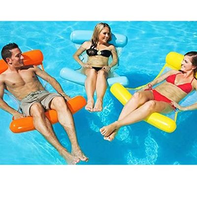 BLUE SKY - Silla Colgante - Inflable - 069796 - Color Aleatorio - Plástico - 110 cm x 76 cm - Juego al Aire Libre - Piscina - Hamaca - A Partir de 14 años
