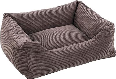 Flamingo Cestino Velluto ReTTANGOLARE + Chiusura ILLUMINAZIONE MARRONE 80 x 67 x 22 CM