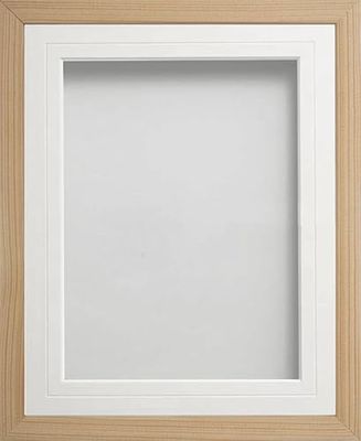 Frame Company Webber Beech with White V-Groove Mount, 9x7 for 7x5 inch