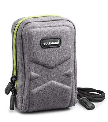 Cullmann - 91591 - Oslo Compact 400 Borsa per fotocamere compatte (dimensioni interne 70x120x50mm), grigio/limone
