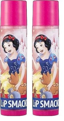 Lip Smacker Snow White Lip Balm, Disney Princesses Flavored Inspired Lip Balm for Kids, Moisturizing and Smoothing to Make Lips Shine, Cherry Kiss Flavour (Pack of 2)