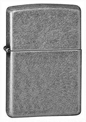 Zippo Lighter, Brass, Antique Silver Plate, Std