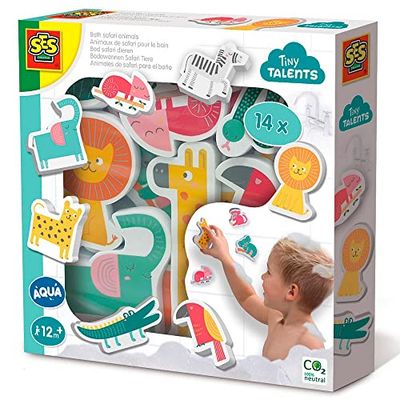 SES Creative-13097 Animales de Safari para el baño, Multicolor, Machen jedes Bad Zum Abenteuer (13097)