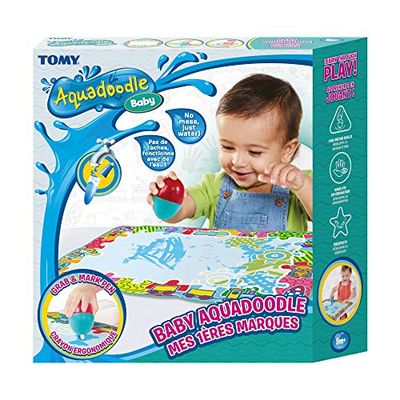 Aquadoodle Baby Water Doodle Mat, Official Tomy No Mess Colouring & Drawing Game, Baby Water Mat Suitable for Babies, Boys & Girls from 9 Months, 1, 2, 3 + Year Olds