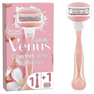 Gillette Venus Comfortglide Spa Breeze Women's Razor- 1 Blade, 3 Built-in Blades for a Smooth, Close Shave That Lasts