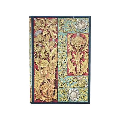 Kalendarz Paperblanks 2025 Wild Thistle Mini Dzienny: jeden dzień na stronie, zamykany na gumkę, Papier 80 GSM