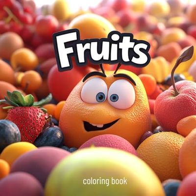 Fruits Coloring Book – 46 Beautiful Fruit Designs to Color | Apples, Berries, Tropical Fruits & More for Kids & Adults - mediamake