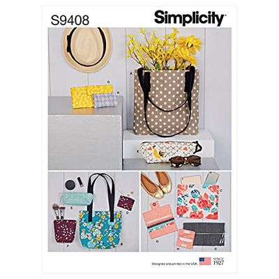 SIMPLICITY SS9408OS odefinierade väskor och små tillbehör, en storlek