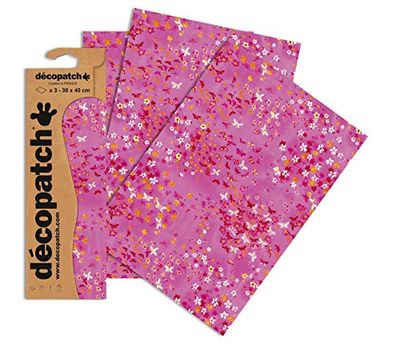 Decopatch papper nr 506 (färgglad mosaik, 395 x 298 mm) 3-pack