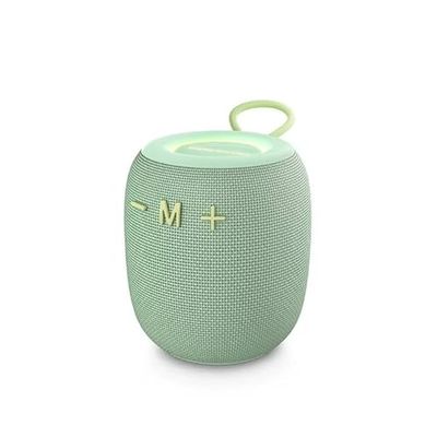VoltShine Bluetooth speaker with compact design, surround sound and wireless connection; ideal for music at home or outdoors.