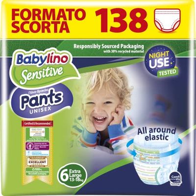 Babylino Sensitive Pants Extra Large 138 Couches Taille 6 (15 + kg)