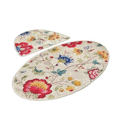 Set de tapis de bain (2 pièces) fleurs