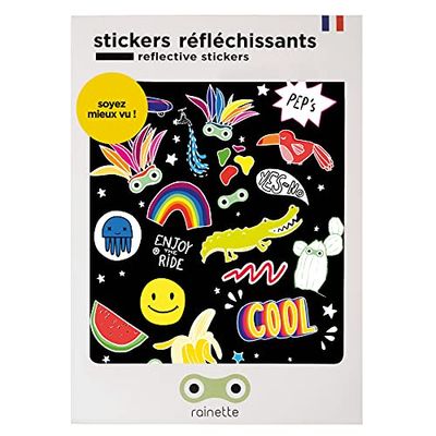 Rainette Retroreflecterende stickers, peps, wees zichtbaar, 137 x 172 mm