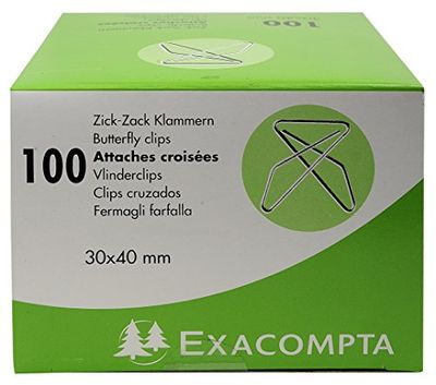 Boite de 100 attaches croisees 30x40mm