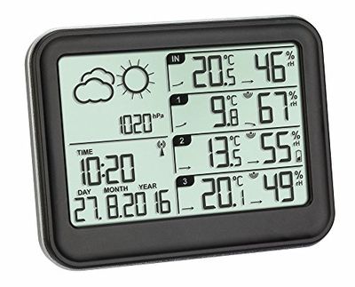 TFA Dostmann 35.1142.01 radio stazione meteo View (nero)