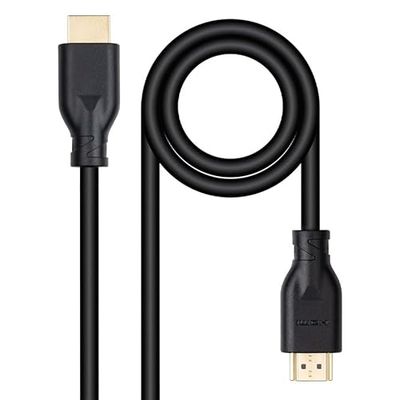 PRENDELUZ HDMI 2.0 kabel type A stekker aan beide uiteinden 4K @60Hz 18Gbps 1,5m zwart compatibel met PS5, PS3, PS4, PC, beamer, 4K UHD TV/HDTV, Xbox