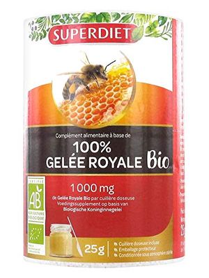 Super diet - Gelée royale pure - pot 25 g - Pleine forme et résistance