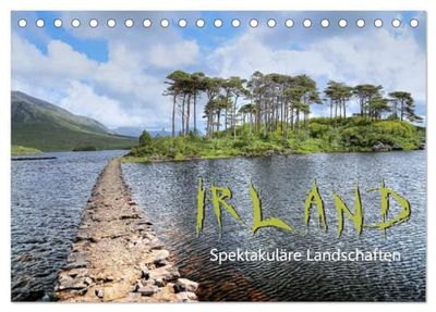 Irland - spektakuläre Landschaften (Tischkalender 2026 DIN A5 quer), CALVENDO Monatskalender: Irland - ein Land voller Mystik und faszinierender Landschaften entlang des Wild Atlantic Way.