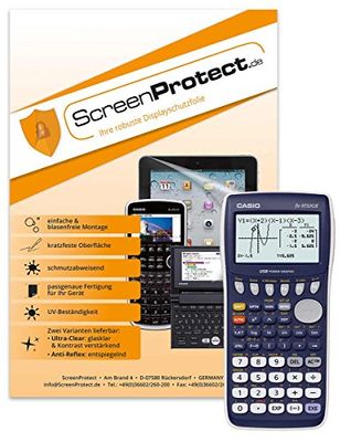 ScreenProtect Displaybeschermfolie AntiReflex voor Casio FX-9750GII/SD met rakel en microvezeldoek