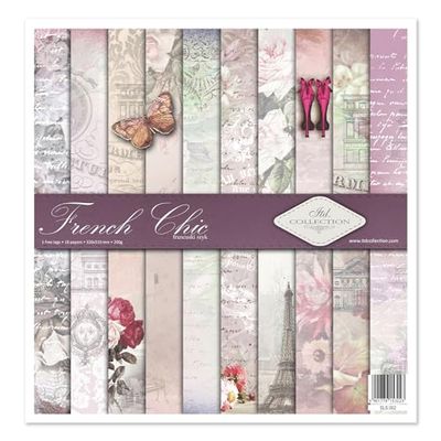 ITD Collection - Scrapbooking Package 12 x 12 inches, Scrapbooking Paper, Decorative Paper, Card Making, Paper Size - 310 x 320 mm, 10 Sheets + 1