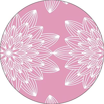 Bonateks, Round Digital Printed Mouse Pad, Non-Slip Base, for Office and Home, Diameter:22cm