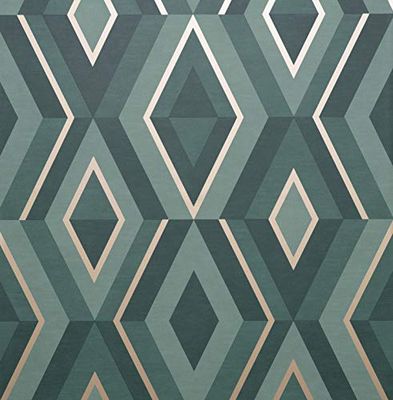 Fine Décor FD42609 Shard Geo Emeraude/Or