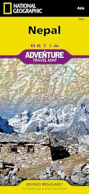 National Geographic Adventure Map Nepal: Travel Maps International Adventure Map